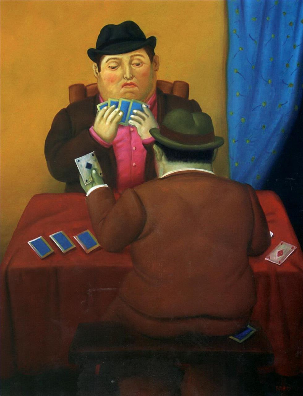 Die Kartenspieler Fernando Botero Ölgemälde